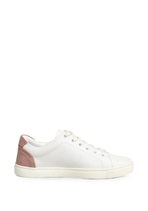 Dolce & Gabbana logo-patch leather sneakers - White