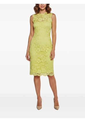 Valentino Garavani Pre-Owned lace sleeveless midi dress - Yellow