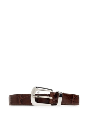 Gestuz Gzsuva croc-effect leather belt - Brown