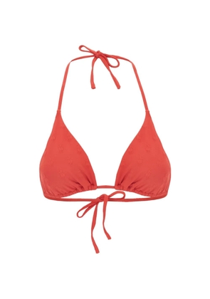 Polo Ralph Lauren logo-jacquard triangle bikini top - Red