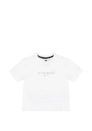 Nike Shox logo-print cropped T-shirt - White