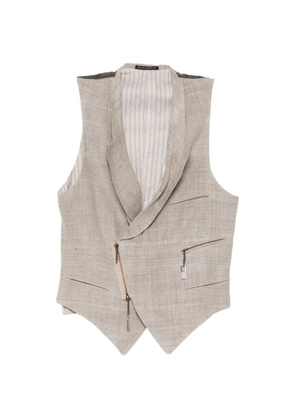 Yohji Yamamoto silk waistcoat - Neutrals