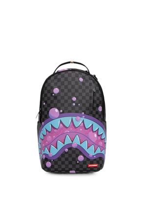 Sprayground check-pattern shark-mouth backpack - Black