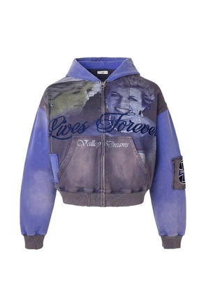 Vale Forever Queen zip-up hoodie - Blue