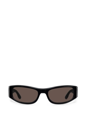 Thistles The Suede rectangle-frame sunglasses - Black