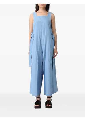 MeimeiJ bow-detail sleeveless jumpsuit - Blue