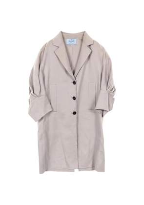 Prada Pre-Owned 2000s Cocoon cashmere trench coat - Grey