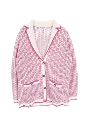 CHANEL Pre-Owned 1986-1988 cotton cardigan - Pink