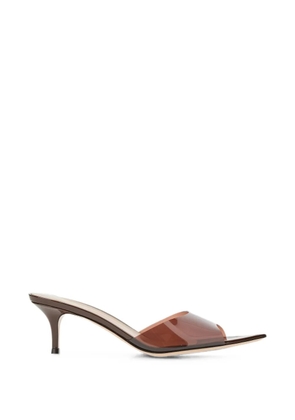 Gianvito Rossi Elle transparent sandals - Brown