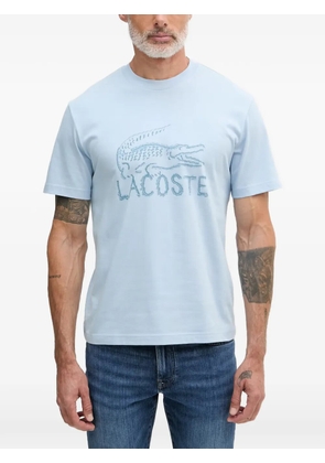Lacoste logo-print crew-neck T-shirt - Blue