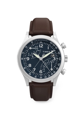 TIMEX Waterbury Traditional Fly-Back Chronograph 43mm watch - Blue