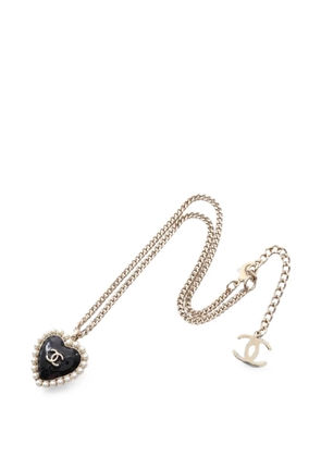 CHANEL Pre-Owned Coco Mark faux-pearl necklace - Gold