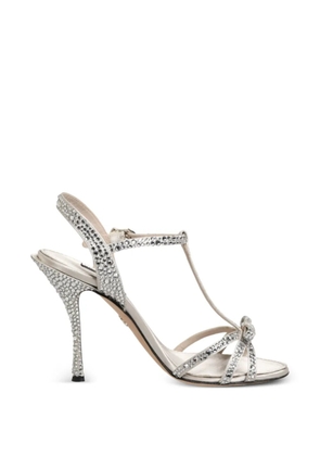Dolce & Gabbana Keira strass-embellished sandals - Silver