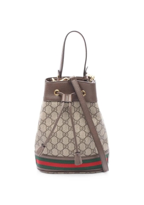 Gucci Pre-Owned 2000s small Ophidia GG-Supreme bucket bag - Neutrals