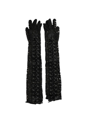 Dolce & Gabbana Taormina Lace gloves - Black