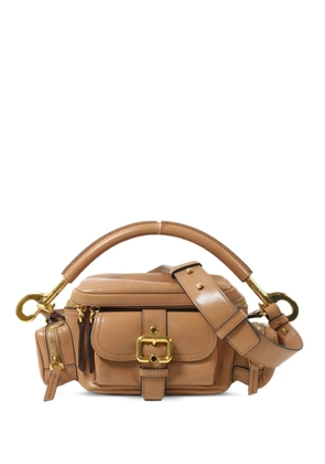 Chloé Pre-Owned buckle-detail leather tote bag - Brown
