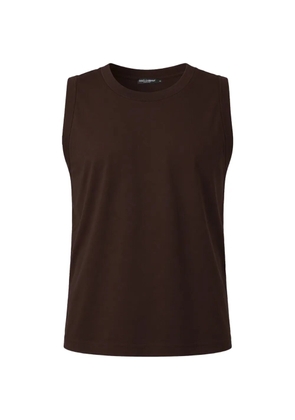 Dolce & Gabbana sleeveless round-neck tank top - Brown