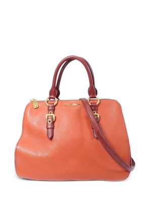 Miu Miu Pre-Owned buckled shoulder bag - Orange