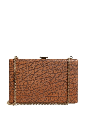 Dolce & Gabbana textured leather clutch bag - Brown