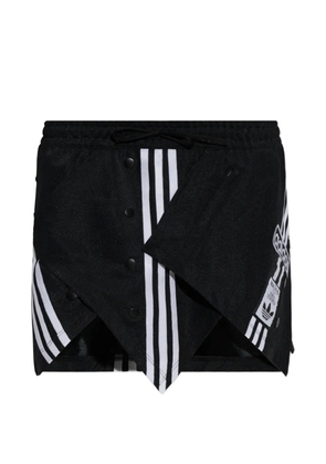 adidas Three-stripes logo-patch mini skirt - Black