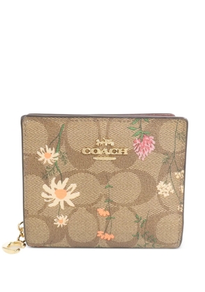 Coach Vintage floral-print wallet - Neutrals
