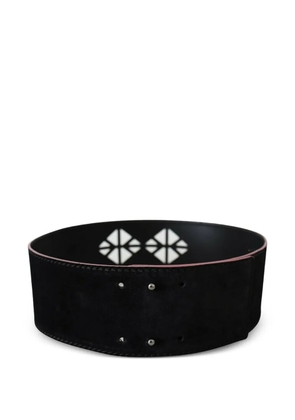 Costume National laser-cut studded belt - Black