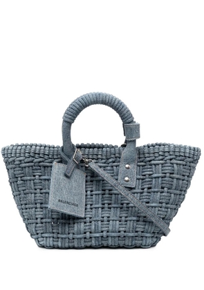 Balenciaga Bistro denim bascket bag - Blue