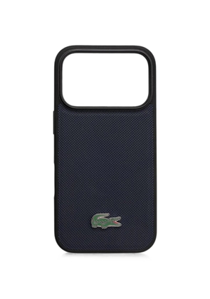 Lacoste logo-plaque iPhone 17 Pro case - Blue