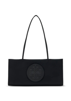 Tory Burch Ella logo-patch shoulder bag - Black