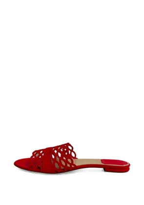 Christian Dior Pre-Owned cutout-detail sandals - Red