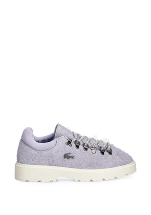Lacoste suede logo-plaque sneakers - Purple