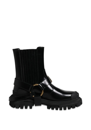 Dolce & Gabbana buckle-detail trekking ankle boots - Black