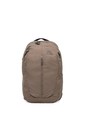 GREGORY Retna 25L logo-print zip-fastening backpack - Brown
