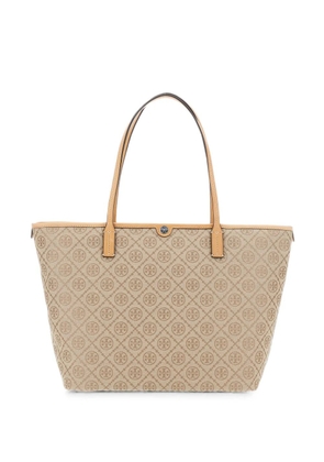 Tory Burch large T-monogram tote bag - Neutrals