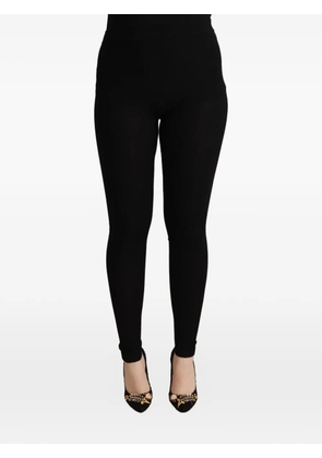 Dolce & Gabbana ribbed-knit leggings - Black