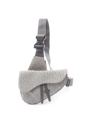 Christian Dior Pre-Owned 2000s Saddle Oblique crossbody bag - Grey