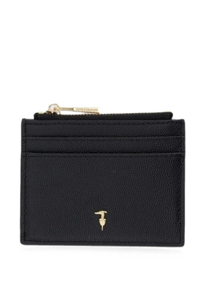 Trussardi zip animal-motif card holder - Black