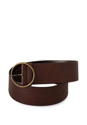 Dolce & Gabbana round-buckle leather belt - Brown