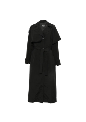 DONDUP belted ring-detail trench coat - Black