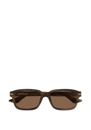 Montblanc square-frame sunglasses - Brown