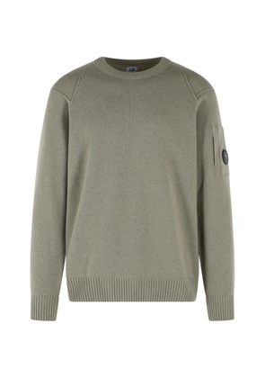 C.P. Company lens-detail crew-neck sweater - Green