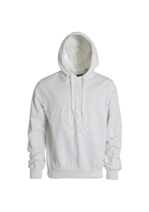 Dolce & Gabbana embossed-logo hoodie - White
