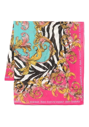 Versace Jeans Couture Animalier Barocco-print scarf - Pink