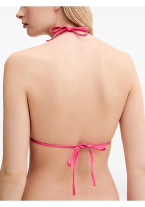 GUESS USA 4G monogram-print bikini top - Orange