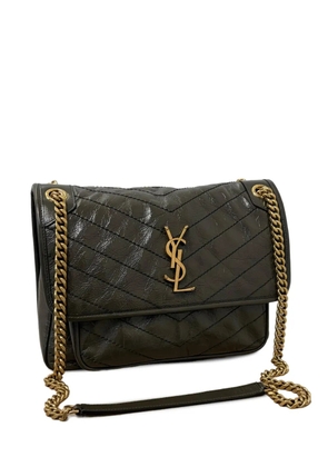Saint Laurent medium Niki quilted leather shoulder bag - Green