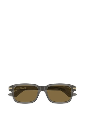 Montblanc rectangle-frame sunglasses - Grey