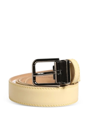 Dolce & Gabbana buckle-fastening leather belt - Yellow