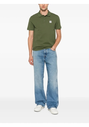 Balmain logo-patch polo shirt - Green