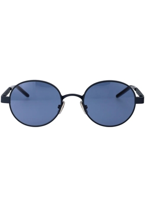 Givenchy Eyewear logo-engraved round-frame glasses - Black