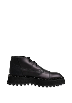 Dolce & Gabbana quilted chain-trim biker boots - Black